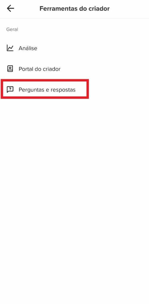 Print do aplicativo do TikTok