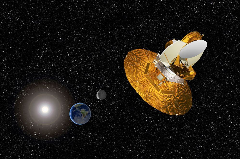 Representação da sonda WMAP, da Nasa