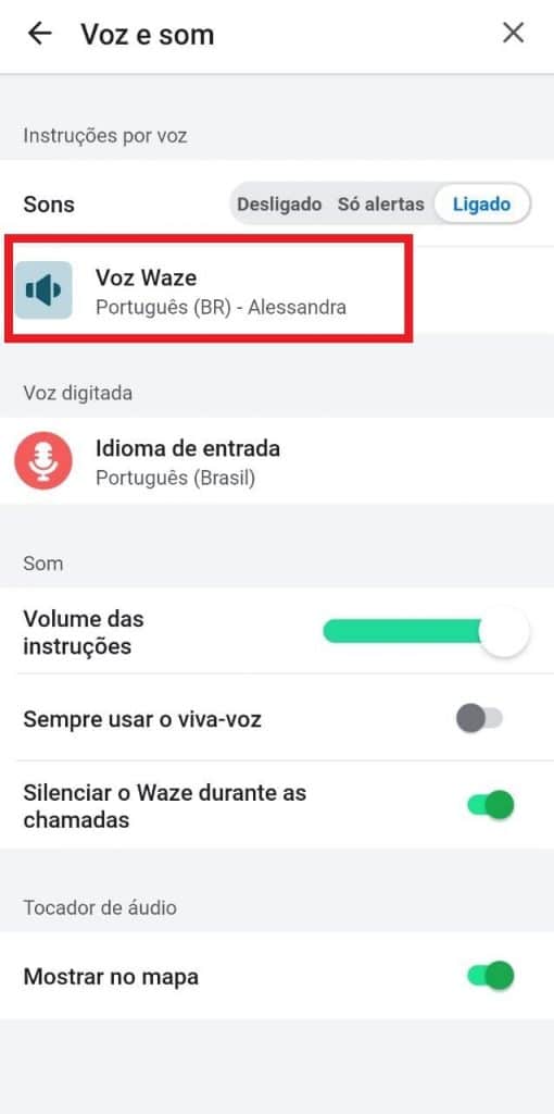 Print do aplicativo do Waze