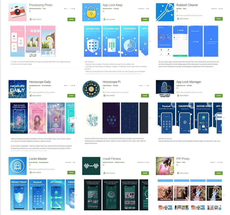 Google remove 9 apps da Play Store que estavam roubando senhas do Facebook; confira. Imagem: Dr.Web Antivírus