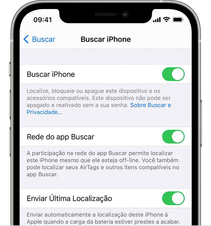 Recurso para saber como localizar um iPhone Recurso para saber como localizar um iPhone