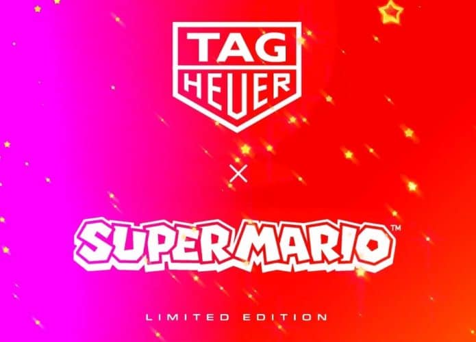 Em parceria com a empresa suíça de relógios de luxuosos Tag Heuer, a Nintendo lançará um relógio temático dele: o icônico Super Mario. Imagem: Tag Heuer/Divulgação