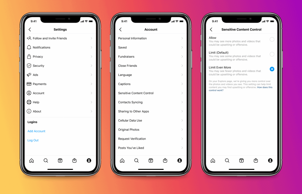 Instagram vai permitir que usuário decida se quer ver conteúdo impróprio