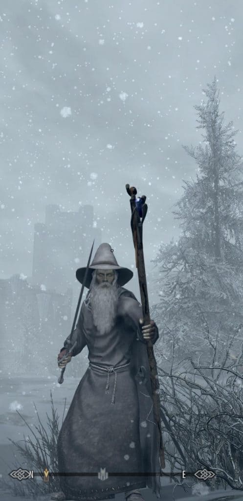 Jogador de Skyrim recria Gandalf, o Cinzento de 'O Senhor dos Anéis' com mod