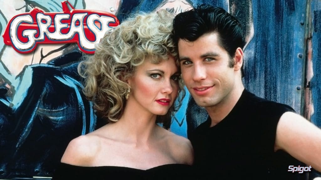 Imagem oficial de 'Grease: Nos Tempos da Brilhantina", lançado em 1978. Imagem: Paramount Pictures/Reprodução