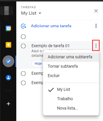 Como usar o Tarefas no Gmail