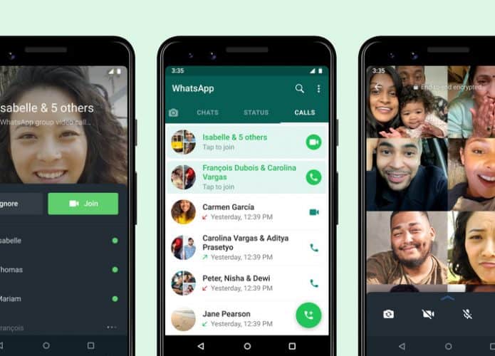WhatsApp permite que usuários entrem em chamadas de grupo depois que elas já começaram