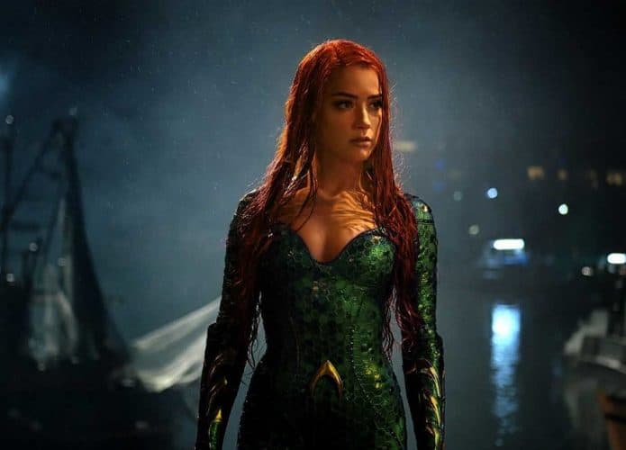 Amber Heard caracterizada como Mera em 'Aquaman'
