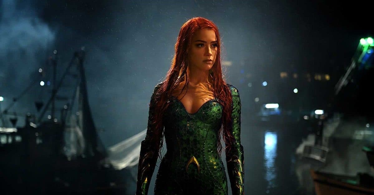 Amber Heard caracterizada como Mera em 'Aquaman'