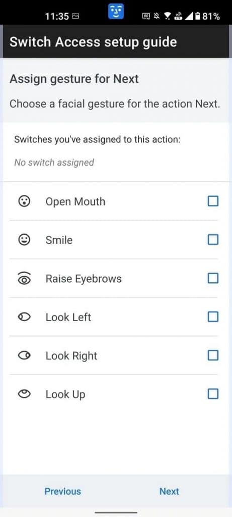 Captura de tela do novo recurso do Android