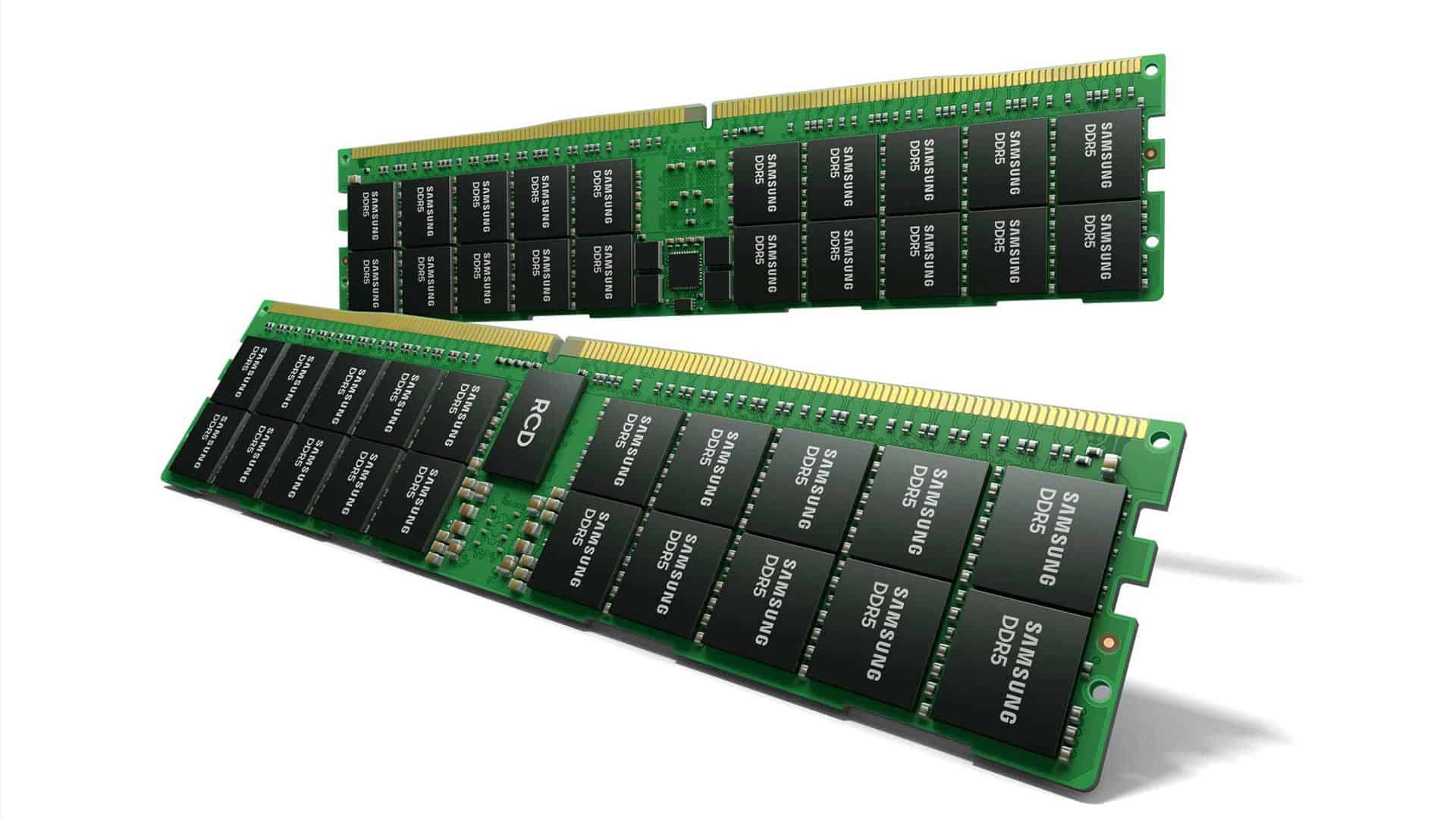 Samsung apresenta novos detalhes da memória RAM DDR5 de 512GB. Divulgação: Samsung