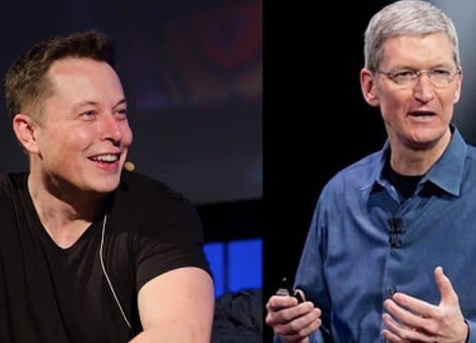 Elon Musk e Tim Cook