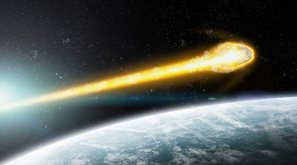 Ilustração de asteroide