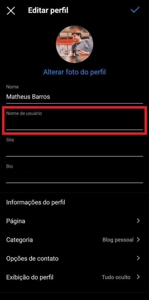 Print do aplicativo do Instagram