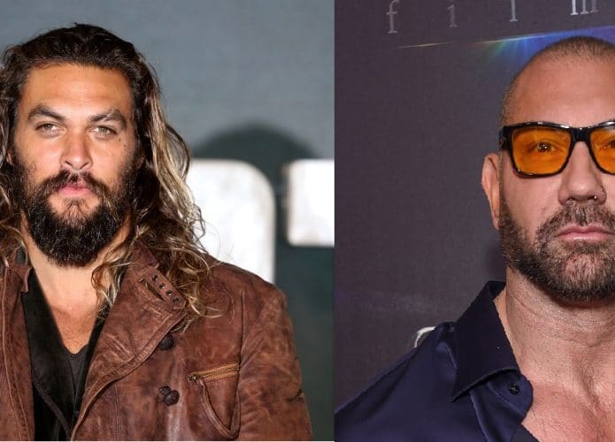 motagem com Jason Momoa Dave Bautista