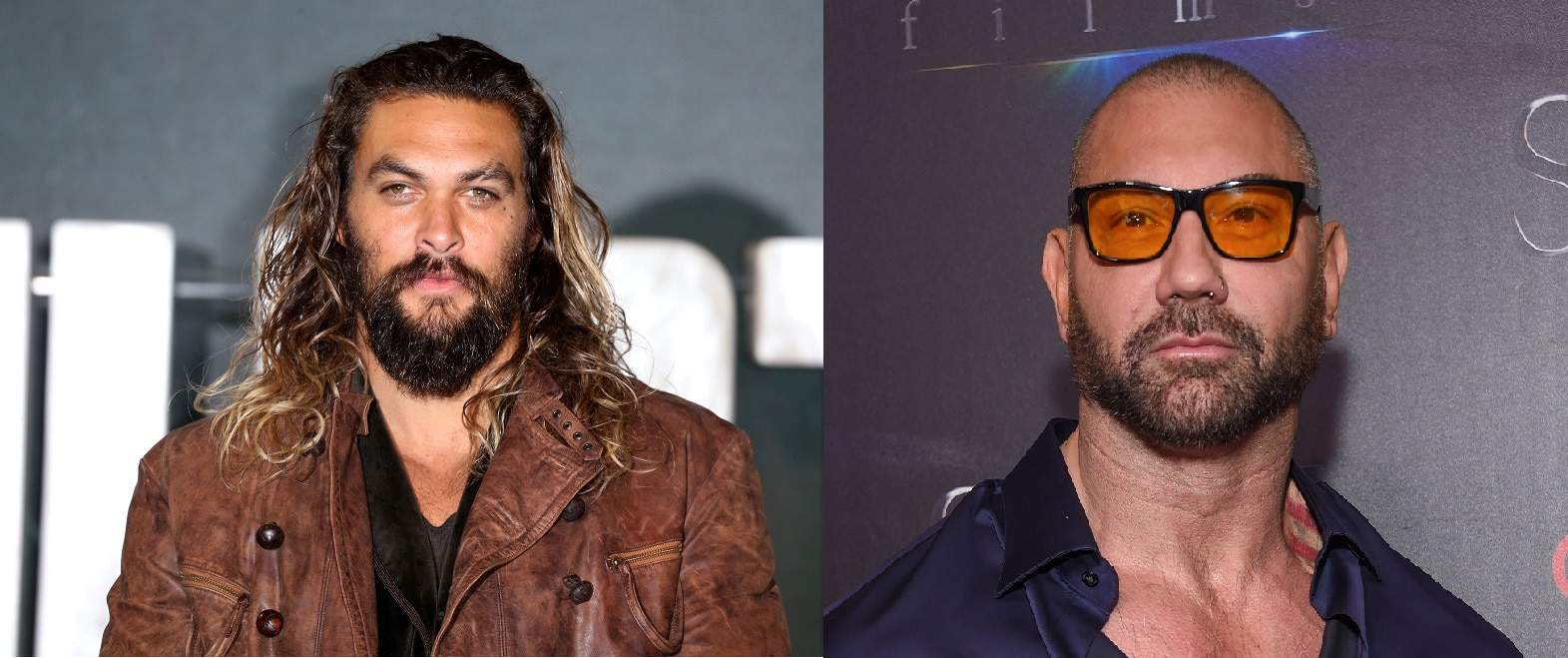 motagem com Jason Momoa Dave Bautista