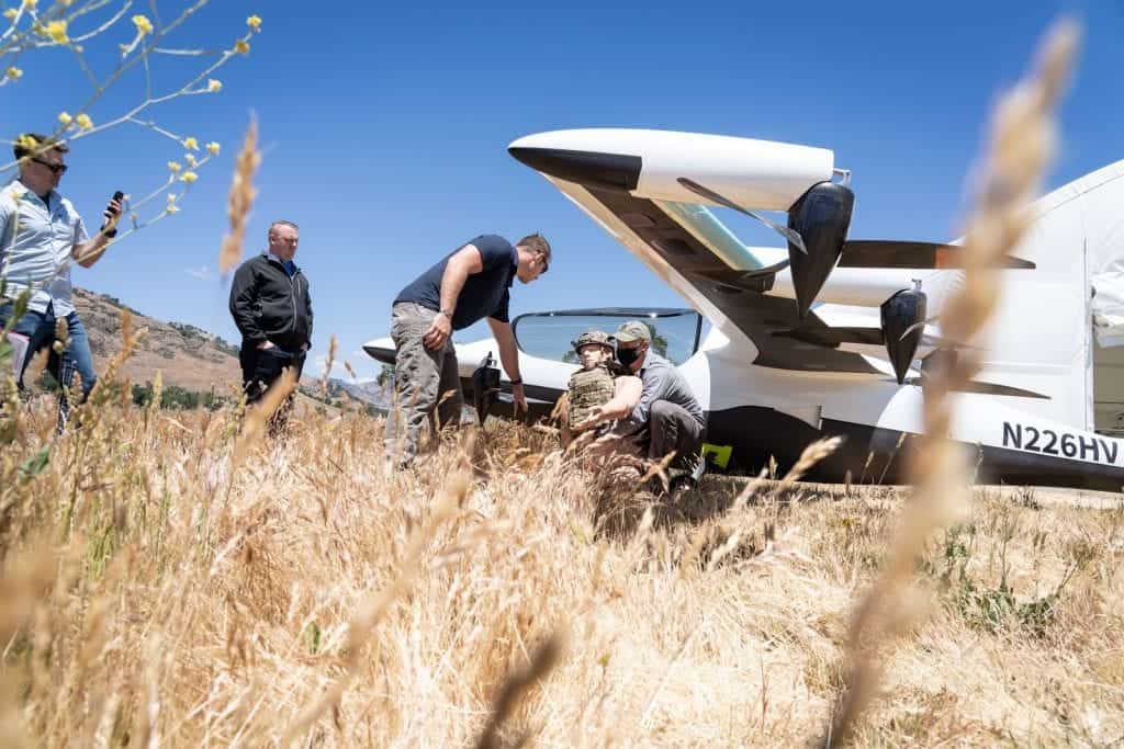 Protótipo de carro elétrico da Kitty Hawk