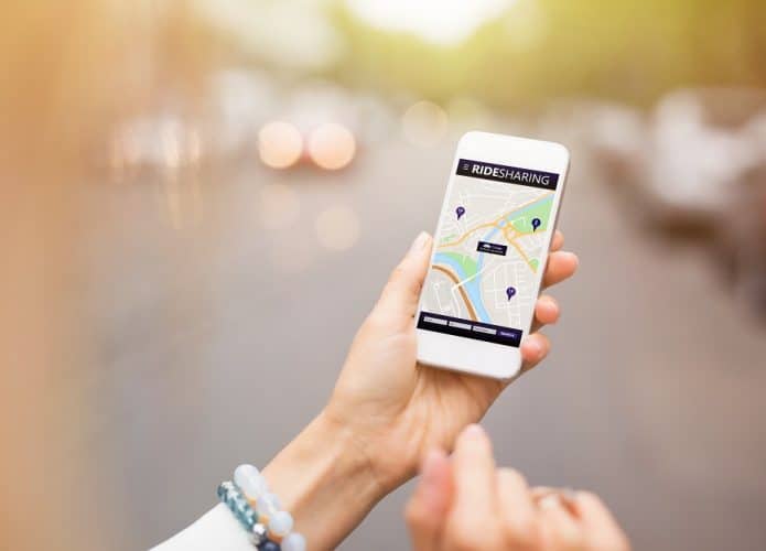 iPhone mostrando localização