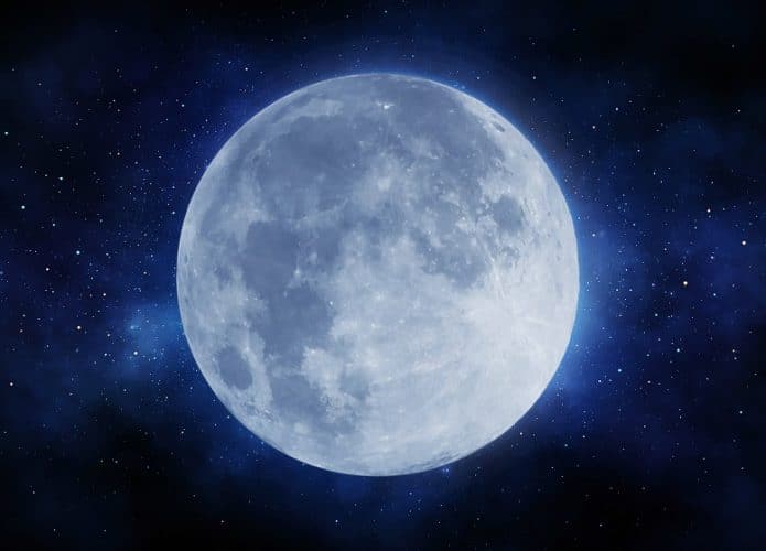 Imagem da Lua no céu