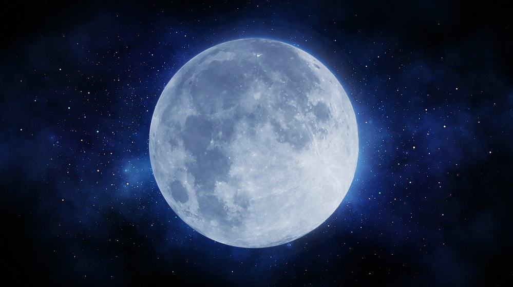 Imagem da Lua no céu