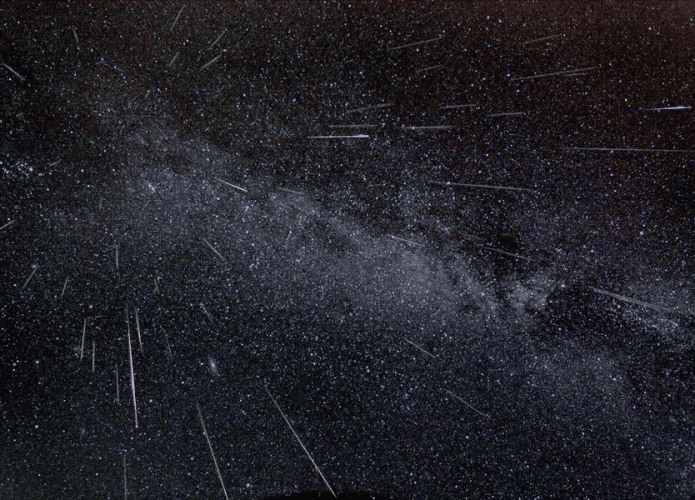 Meteoros perseidas registrados em 2004