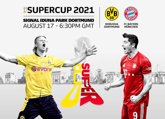 Imagem promocional do jogo entre Bayern x Borussia