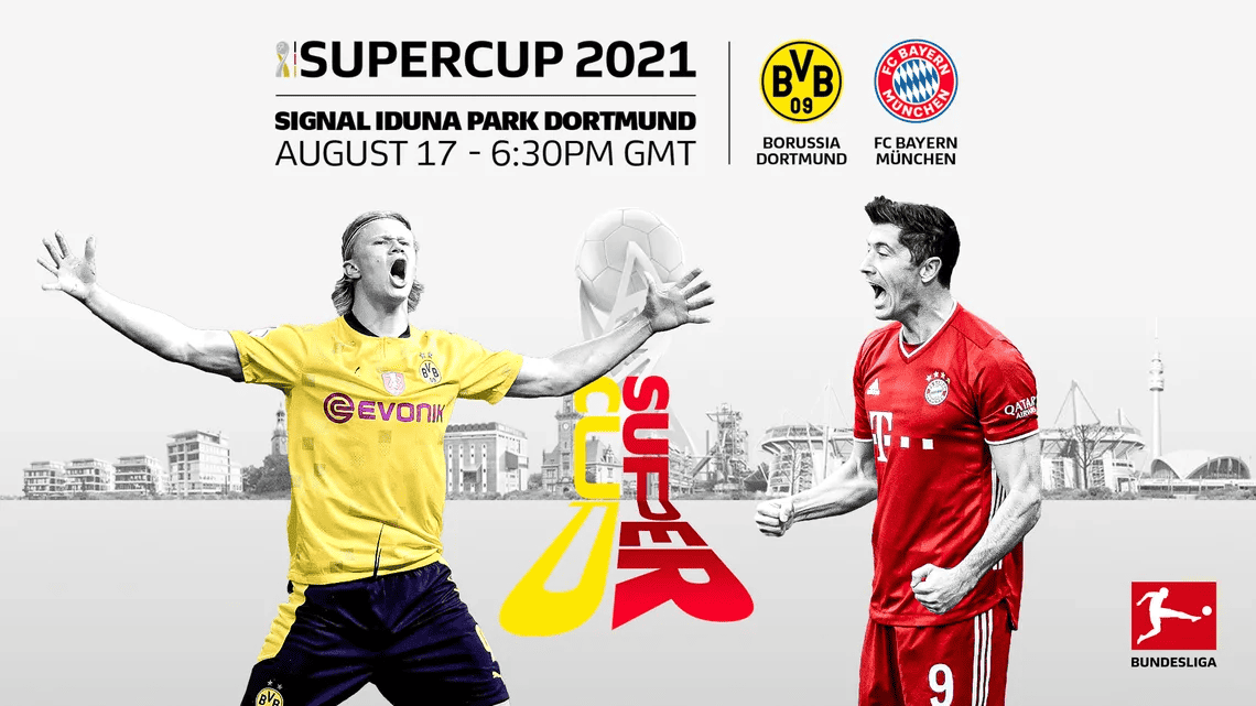 Imagem promocional do jogo entre Bayern x Borussia