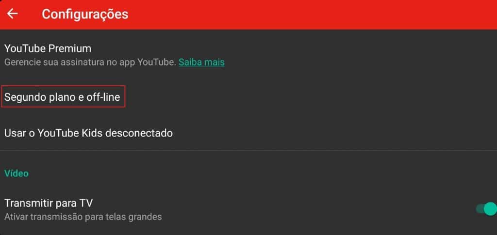 Como acessar segundo plano e off-line no aplicativo YouTube Kids