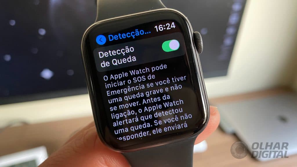 Detecção de queda no Apple Watch (Imagem: André Fogaça/Olhar Digital)