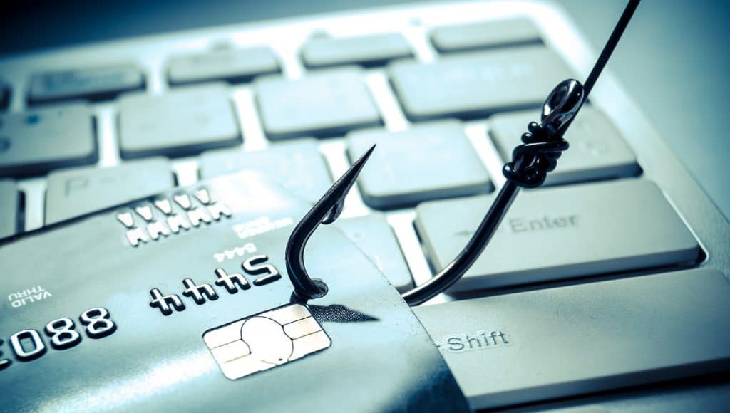 Imagem-conceito para ataque de phishing de cartão de crédito