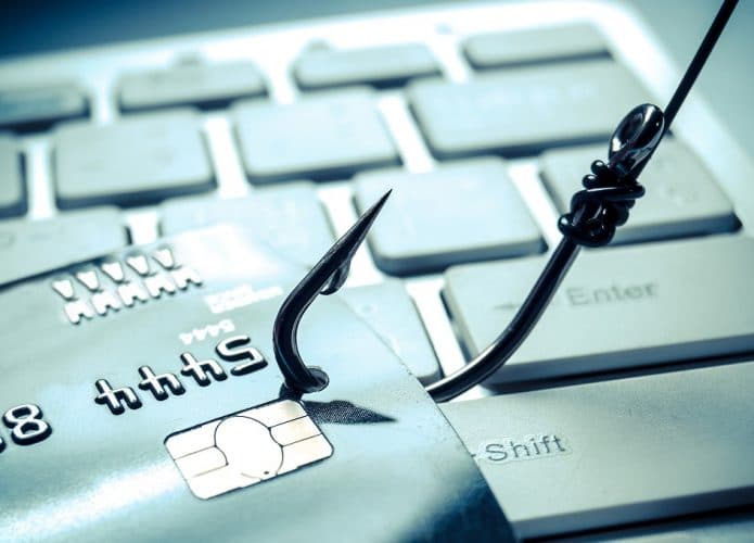 Imagem-conceito para ataque de phishing de cartão de crédito