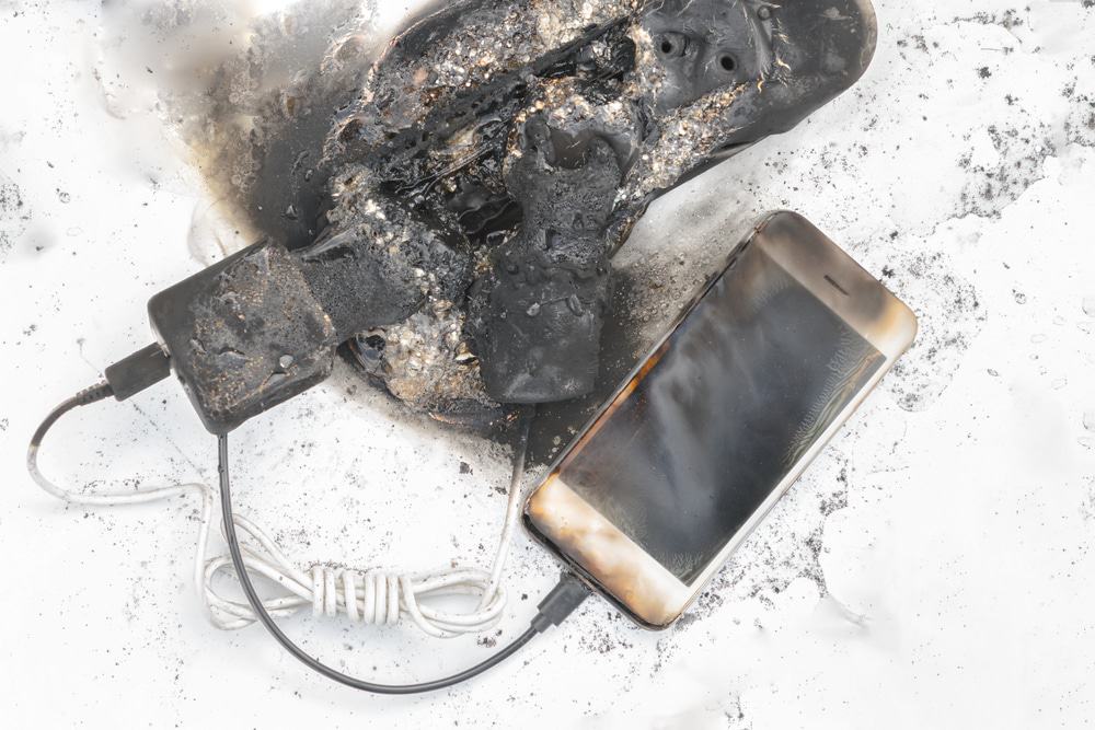 incêndio smartphone