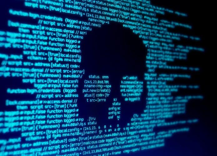 Imagem-conceito para um ataque de malware