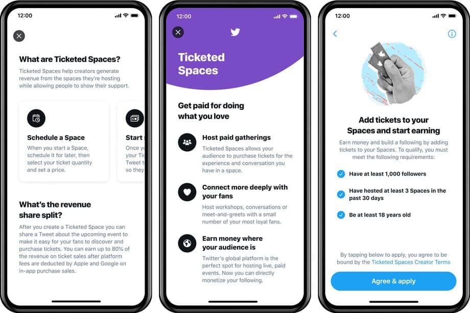 Twitter libera Ticketed Spaces para alguns usuários