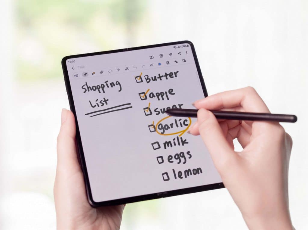 Samsung: vídeo detalha como o Galaxy Z Fold 3 e a S Pen Pro contribuem para a produtividade. Divulgação: Samsung