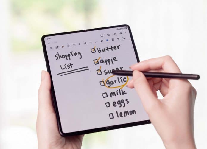 Samsung: vídeo detalha como o Galaxy Z Fold 3 e a S Pen Pro contribuem para a produtividade. Divulgação: Samsung