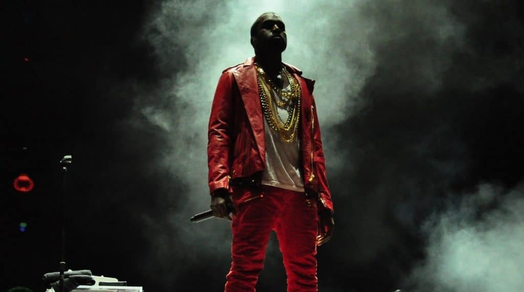 Kanye West no Lollapalooza 2011, em Santiago (Chile)