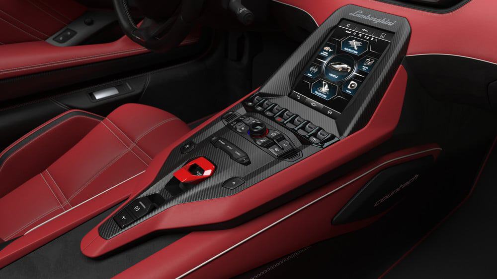 Novo interior do Lamborghini Countach