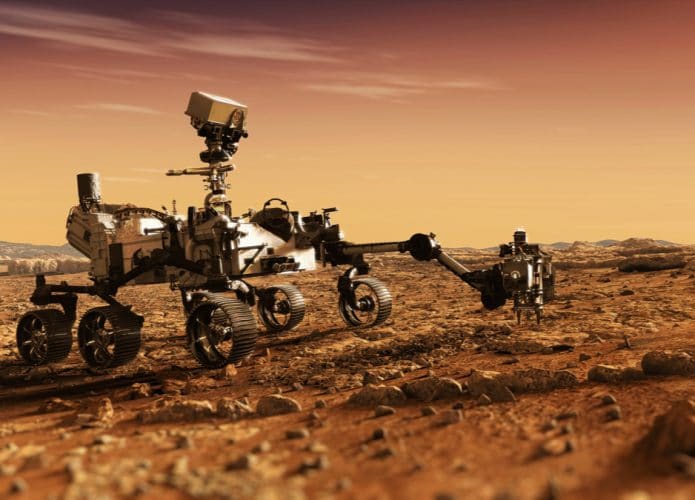 Rover Curiosity, em Marte desde 2012
