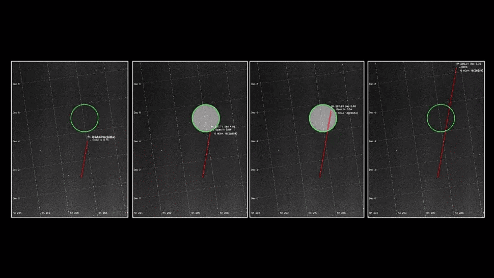 Gráfico mostra tecnologia de startup russa, que bloqueia satélites de serem visualizados em observações astronômicas