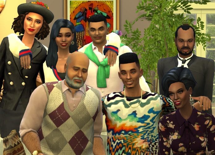 Personagens de 'Um Maluco no Pedaço' em 'The Sims'
