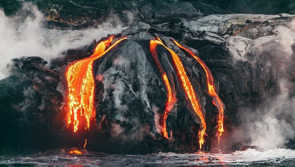 Erupção do vulcão Kilauea, no Havaí