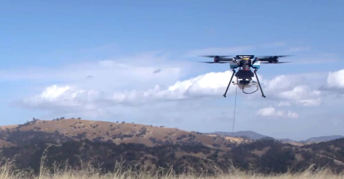 Drone com torre 4G da AT&T, o Flying COW