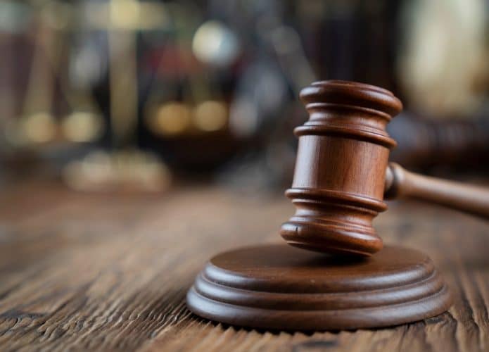 martelo do tribunal de Justiça