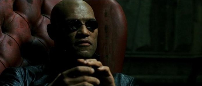 Laurence Fishburne como Morpheus em 'Matrix'