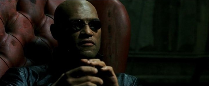 Laurence Fishburne como Morpheus em 'Matrix'