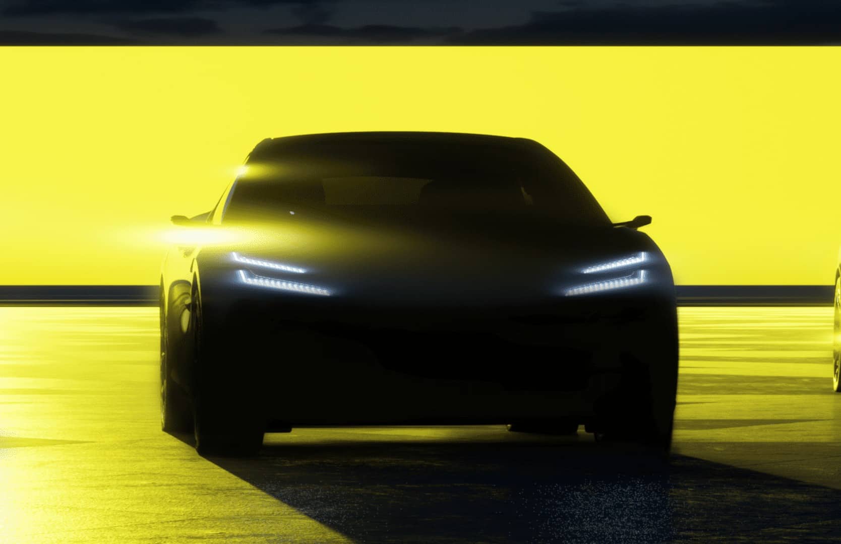 ilustração de um Lotus elétrico SUV