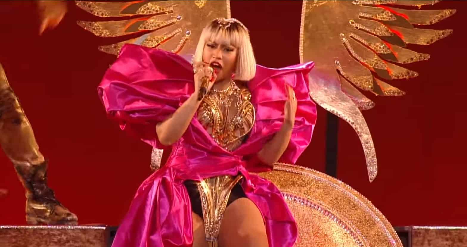 Nicki Minaj durante apresentação no VMA