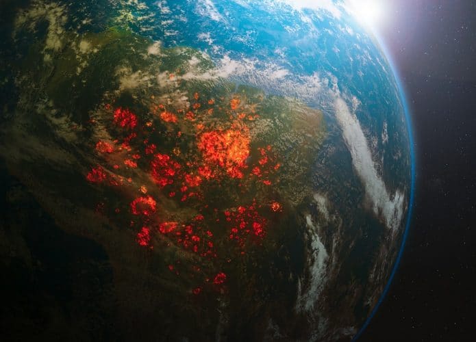 Ilustração do planeta Terra: