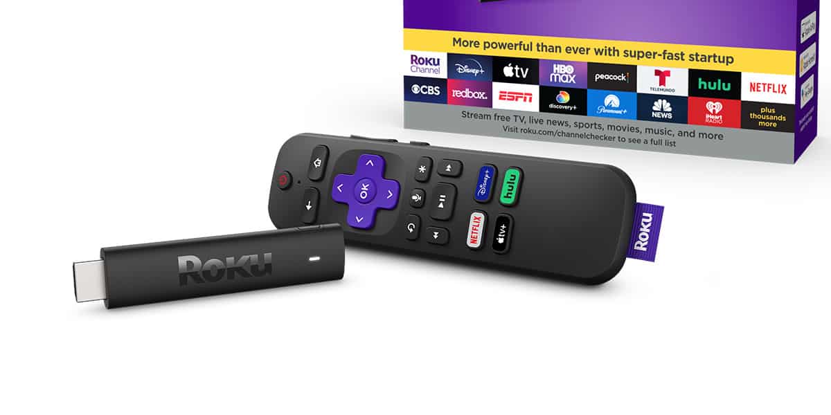 Controle remoto Roku e pendrive